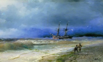  1895 Obras - Ivan Aivazovsky surf 1895 Paisaje marino